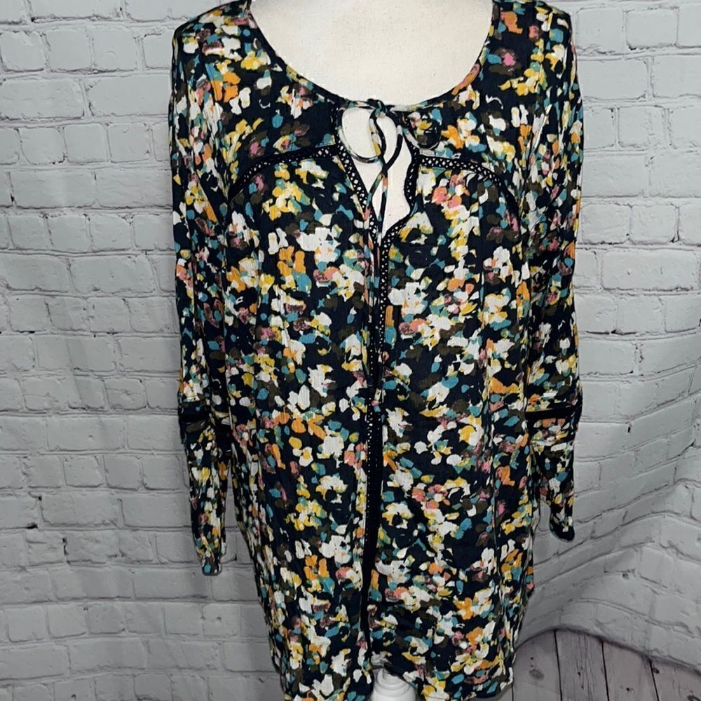 Caslon - colorful blouse - 1X